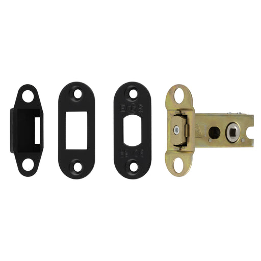 64Mm Heavy Duty Deadbolt - 5Mm Follower - Radius - Matt Black