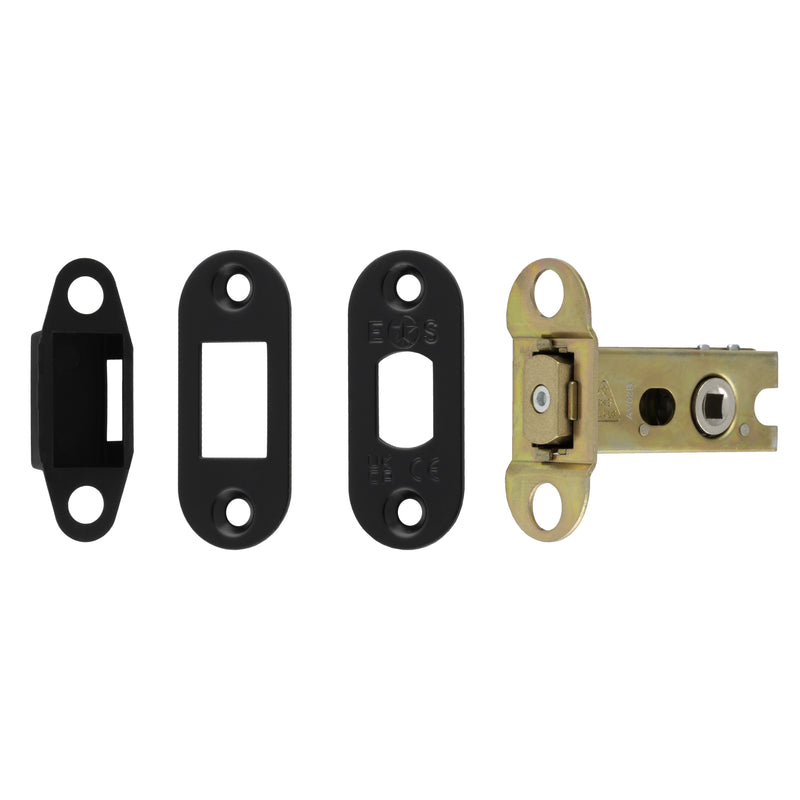 64Mm Heavy Duty Deadbolt - 5Mm Follower - Radius - Matt Black