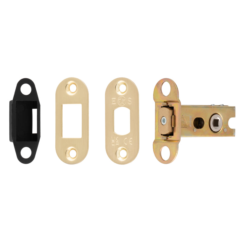 64Mm Heavy Duty Deadbolt - 5Mm Follower - Radius - Satin Brass