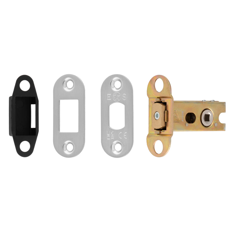 64Mm Heavy Duty Deadbolt - 5Mm Follower - Radius - Satin Stainless Steel