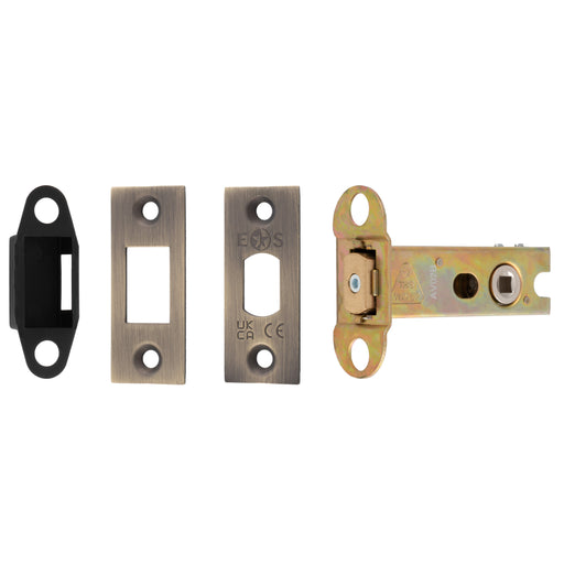 76Mm Heavy Duty Deadbolt - 5Mm Follower - Square - Antique Brass
