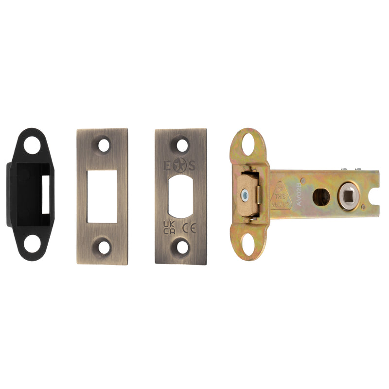 76Mm Heavy Duty Deadbolt - 5Mm Follower - Square - Antique Brass