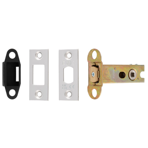 76Mm Heavy Duty Deadbolt - 5Mm Follower - Square - Polished Stainless Steel