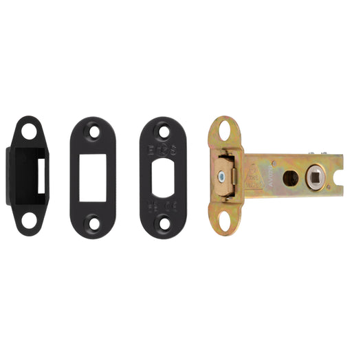76Mm Heavy Duty Deadbolt - 5Mm Follower - Radius - Matt Black