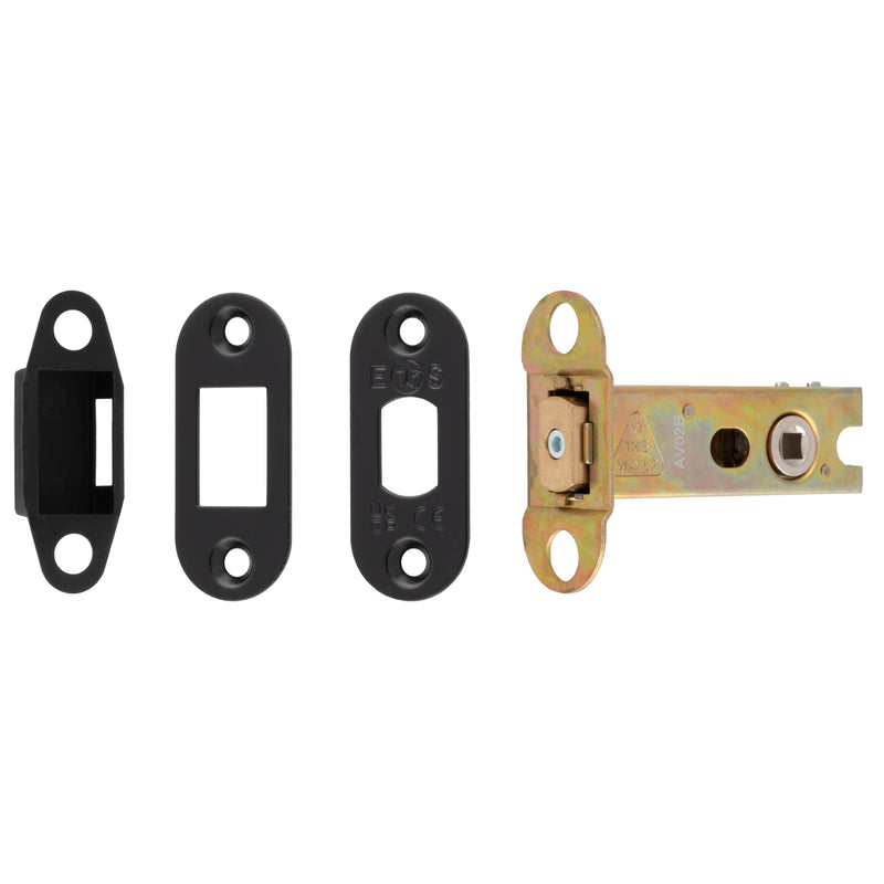 76Mm Heavy Duty Deadbolt - 5Mm Follower - Radius - Matt Black