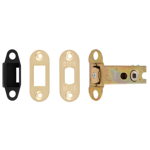 76Mm Heavy Duty Deadbolt - 5Mm Follower - Radius - Satin Brass