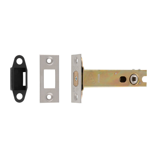 102Mm Heavy Duty Deadbolt - 5Mm Follower - Square - Satin Stainless Steel