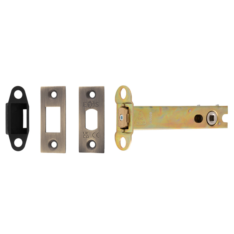 127Mm Heavy Duty Deadbolt - 5Mm Follower - Square - Antique Brass