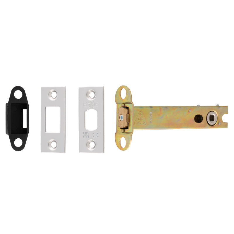 127Mm Heavy Duty Deadbolt - 5Mm Follower - Square - Polished Stainless Steel