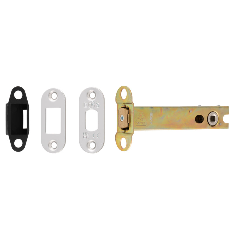 127Mm Heavy Duty Deadbolt - 5Mm Follower - Radius - Polished Stainless Steel