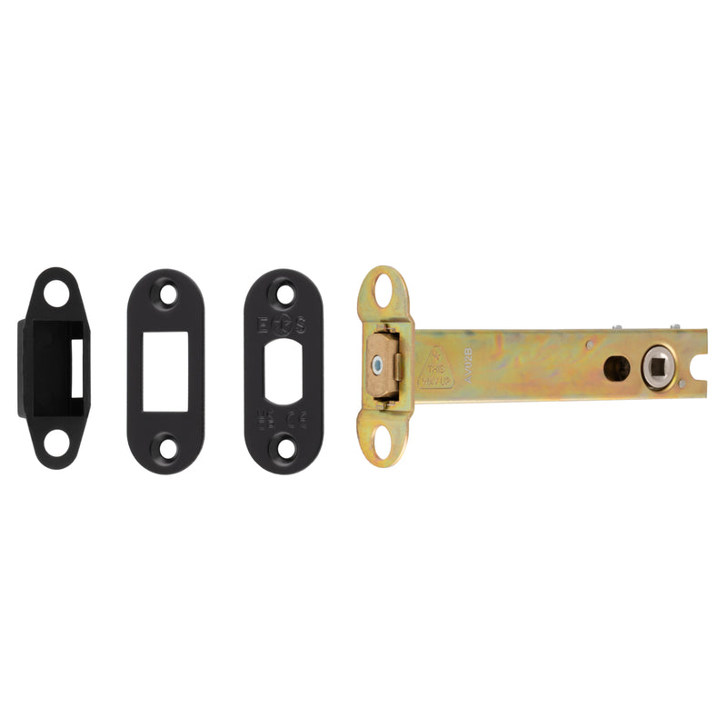 127Mm Heavy Duty Deadbolt - 5Mm Follower - Radius - Matt Black