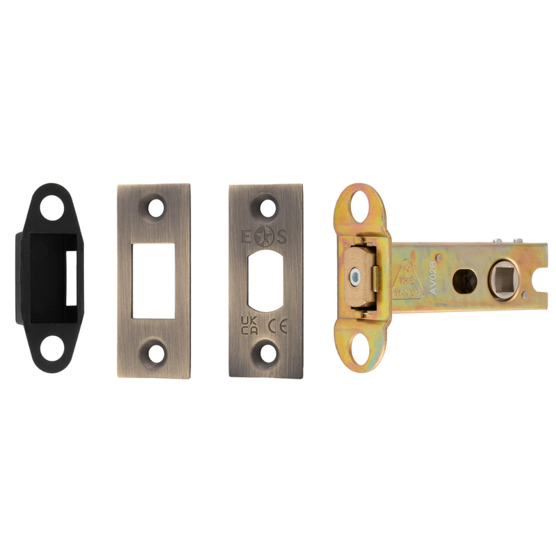 76Mm Heavy Duty Deadbolt - 8Mm Follower - Square - Antique Brass