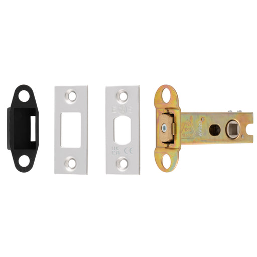 76Mm Heavy Duty Deadbolt - 8Mm Follower - Square - Polished Stainless Steel