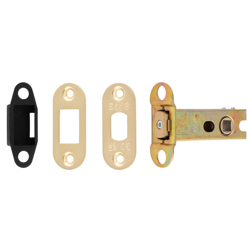 76Mm Heavy Duty Deadbolt - 8Mm Follower - Radius - Satin Brass