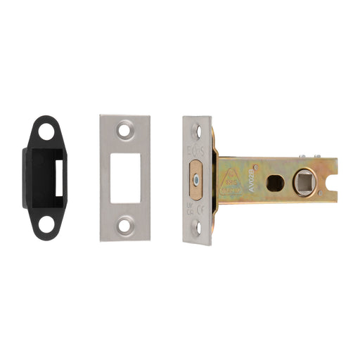 76Mm Heavy Duty Deadbolt - 8Mm Follower - Square - Satin Stainless Steel