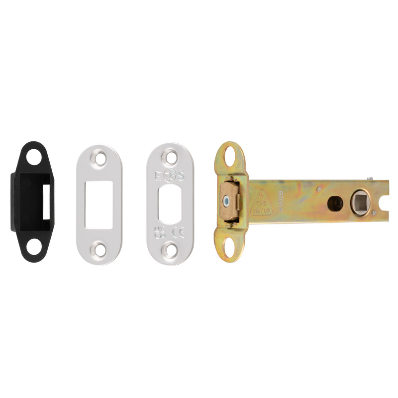 102Mm Heavy Duty Deadbolt - 8Mm Follower - Radius - Polished Stainless Steel