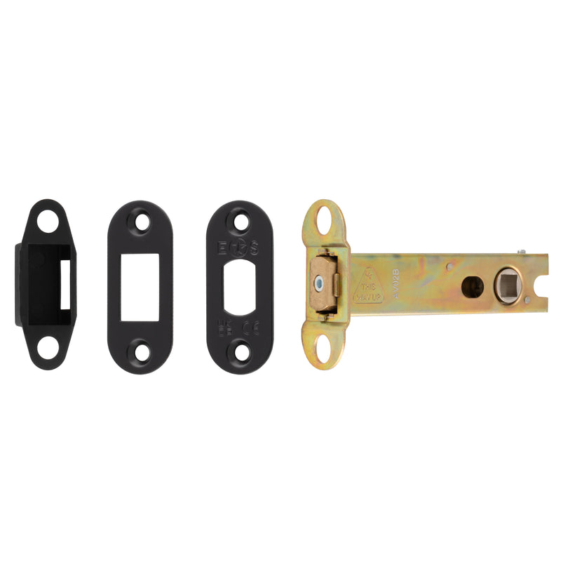 102Mm Heavy Duty Deadbolt - 8Mm Follower - Radius - Matt Black