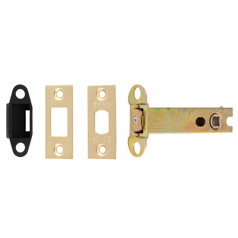 102Mm Heavy Duty Deadbolt - 8Mm Follower - Square - Satin Brass
