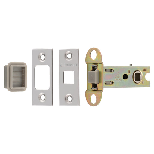 76Mm Tubular Magnetic Catch - 8Mm Follower - Square - Bright Stainless Steel 76