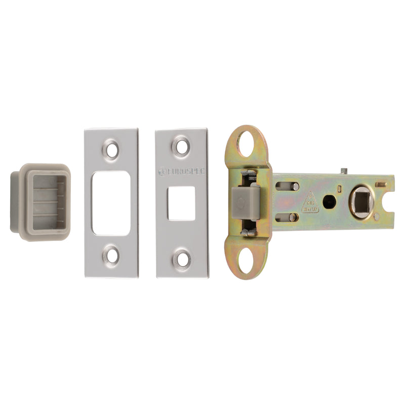 76Mm Tubular Magnetic Catch - 8Mm Follower - Square - Bright Stainless Steel 76