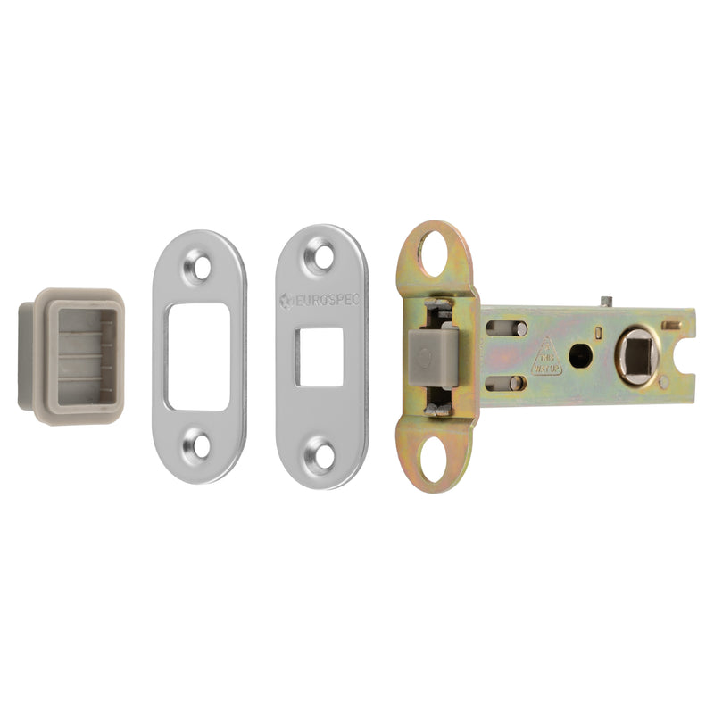 76Mm Tubular Magnetic Catch - 8Mm Follower - Radius - Bright Stainless Steel 77MM