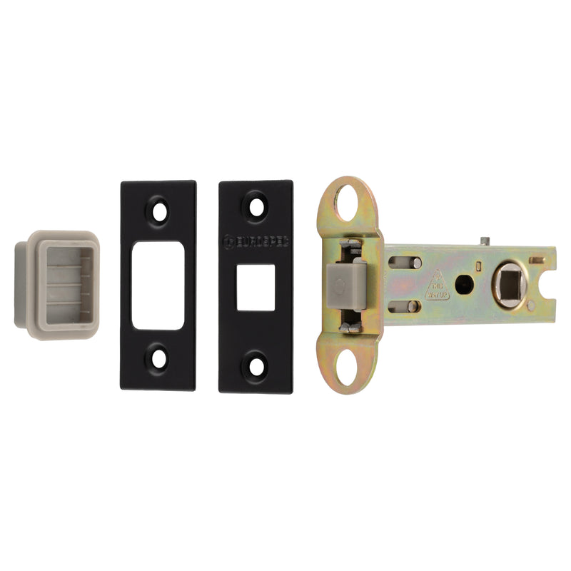 76Mm Tubular Magnetic Catch - 8Mm Follower - Square - Matt Black