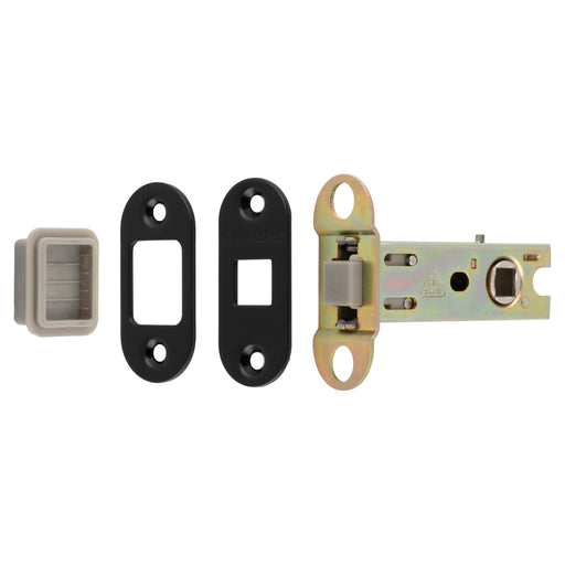76Mm Tubular Magnetic Catch - 8Mm Follower - Radius - Matt Black