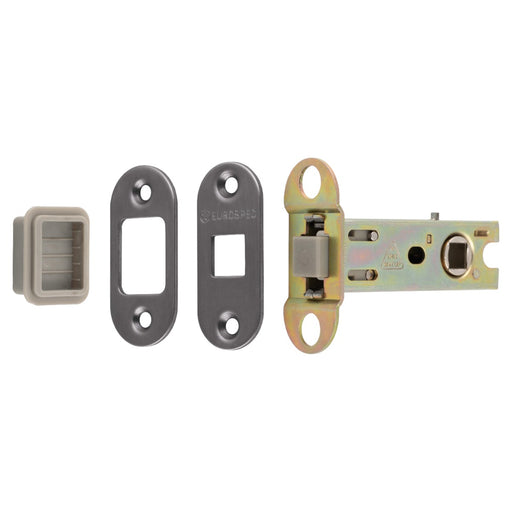 76Mm Tubular Magnetic Catch - 8Mm Follower - Radius - Matt Bronze