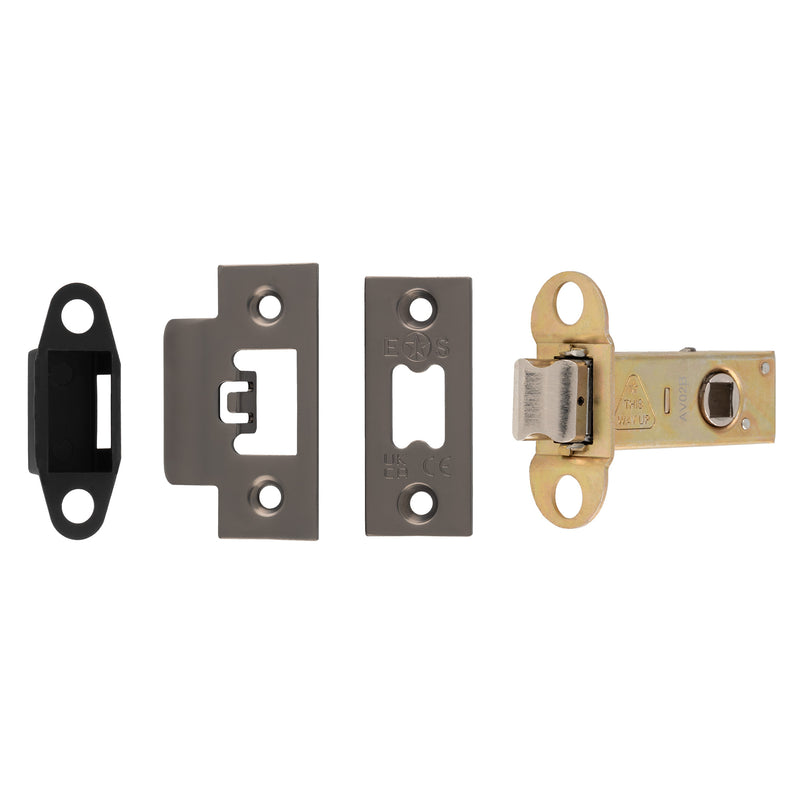 64Mm Heavy Duty Tubular Latch - 8Mm Follower - Square - Matt Bronze