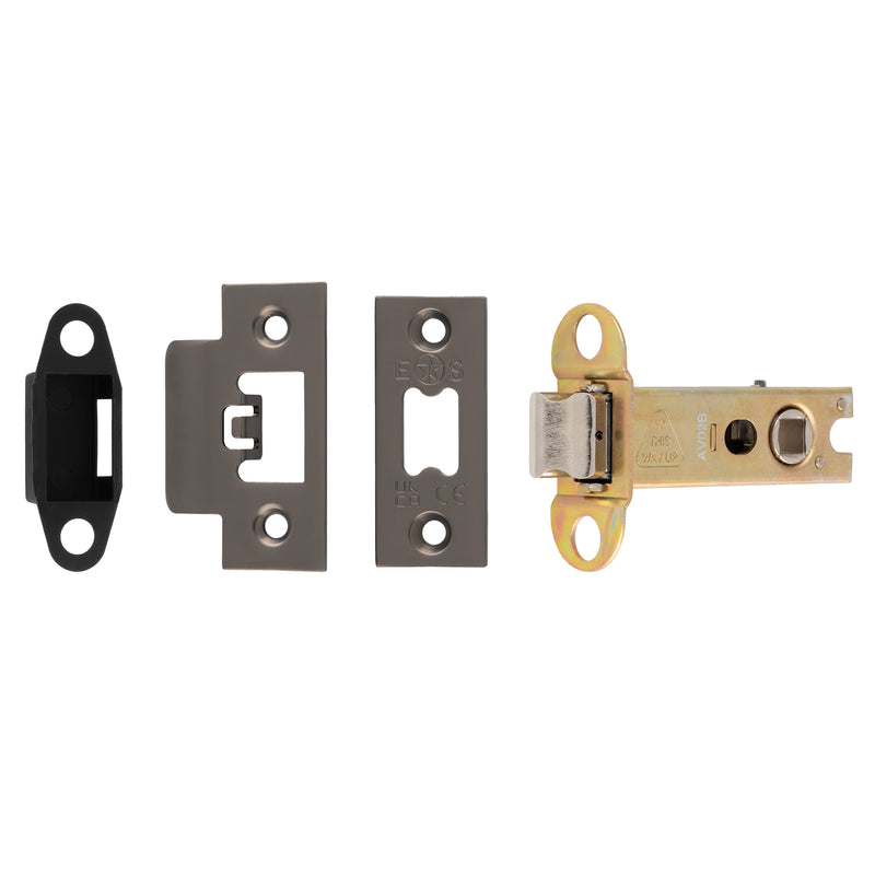 76Mm Heavy Duty Tubular Latch - 8Mm Follower - Square - Matt Bronze