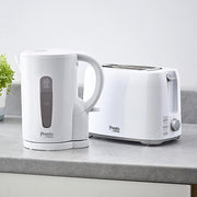 Tower Presto 2200W 1.7 Litre White Cool Touch Handle Fast Boil Electric Kettle