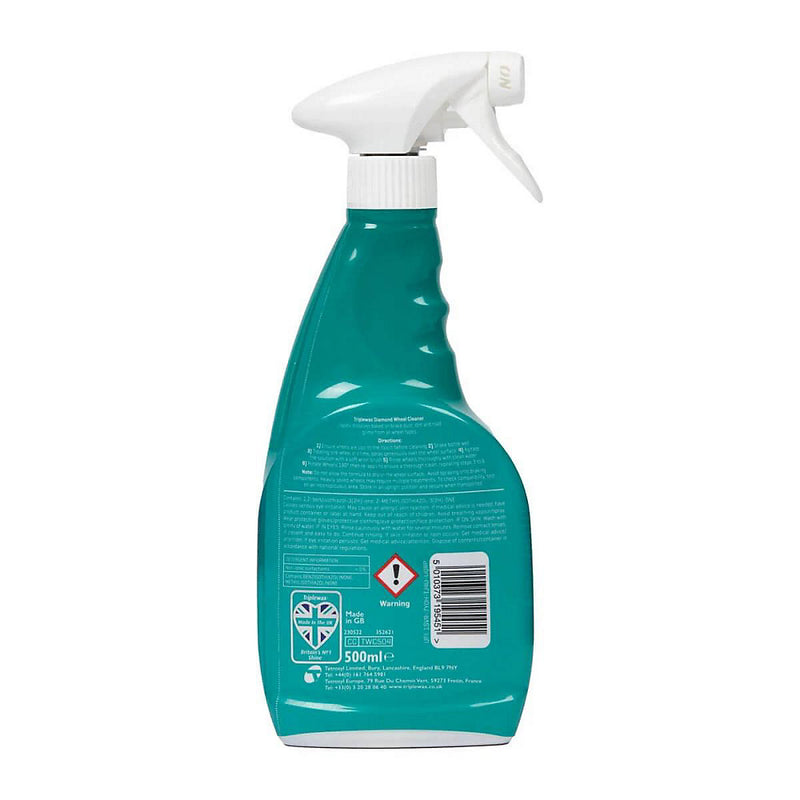 Triplewax Alloy Steel Wheel Cleaner Dissolves Brake Dust Dirt & Grime 500ml