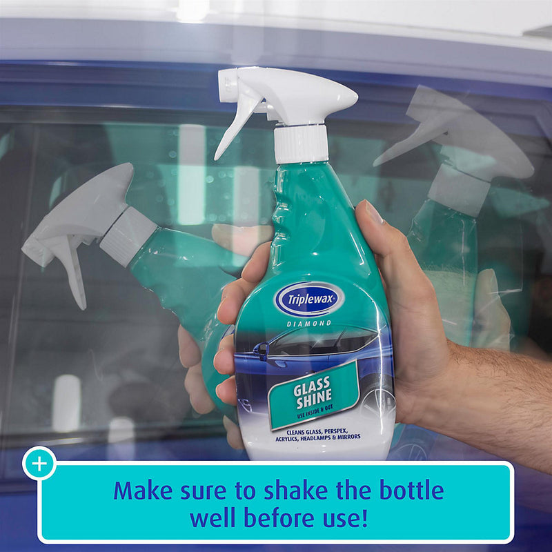Triplewax Glass Shine Streak Free Glass Interior Exterior Window Cleaner 500ml