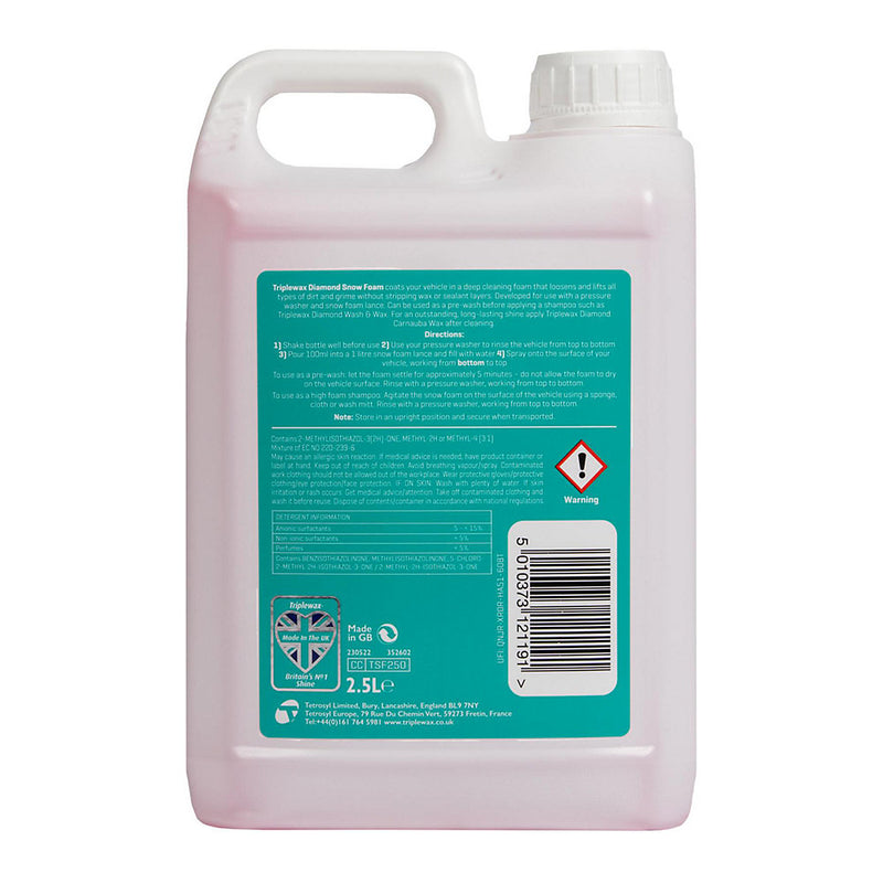 Triplewax Vortex Blast Snow Foam Thick Car Shampoo Vehicle Cleaner 2.5L
