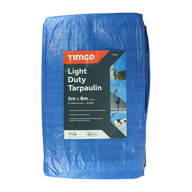 TIMCO Light Duty Tarpaulin Blue