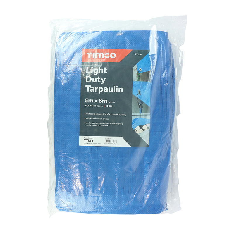 TIMCO Light Duty Tarpaulin Blue