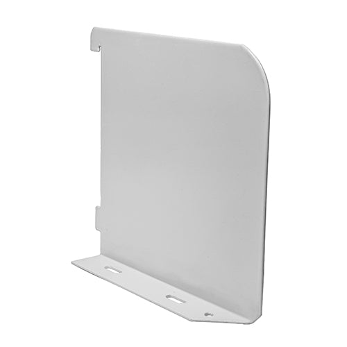 TIMCO Twin Slot Shelf End White