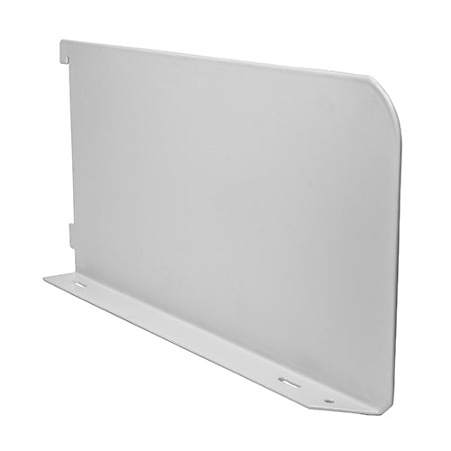 TIMCO Twin Slot Shelf End White