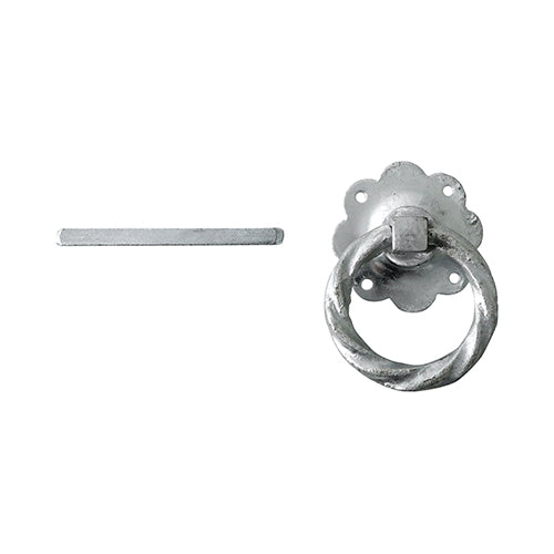 TIMCO Ring Gate Latch Twisted Black - 6"