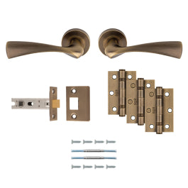 Sintra Latch Pack - Ultimate Door Pack - Antique Brass