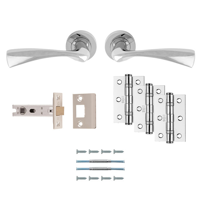 Sintra Latch Pack - Ultimate Door Pack - Polished Chrome