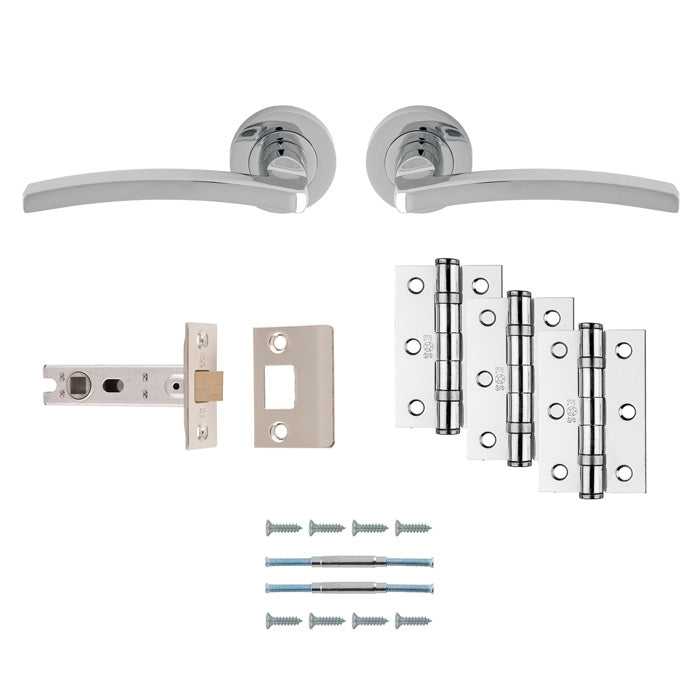 Tavira Latch Pack - Ultimate Door Pack - Polished Chrome