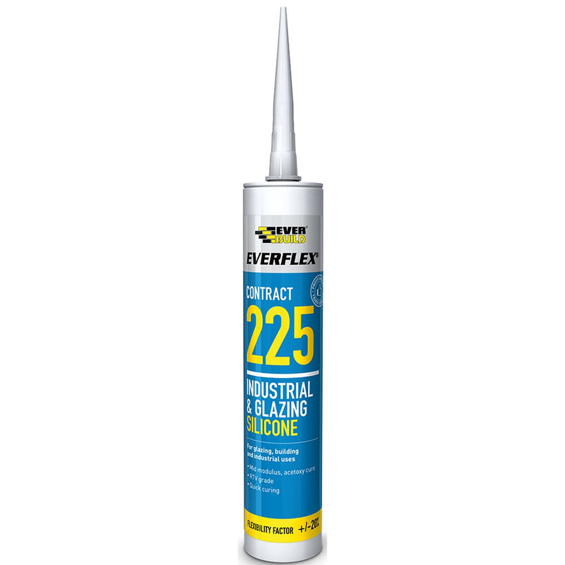 EVERBUILD® EVERFLEX® 225 Industrial & Glazing Silicone Black