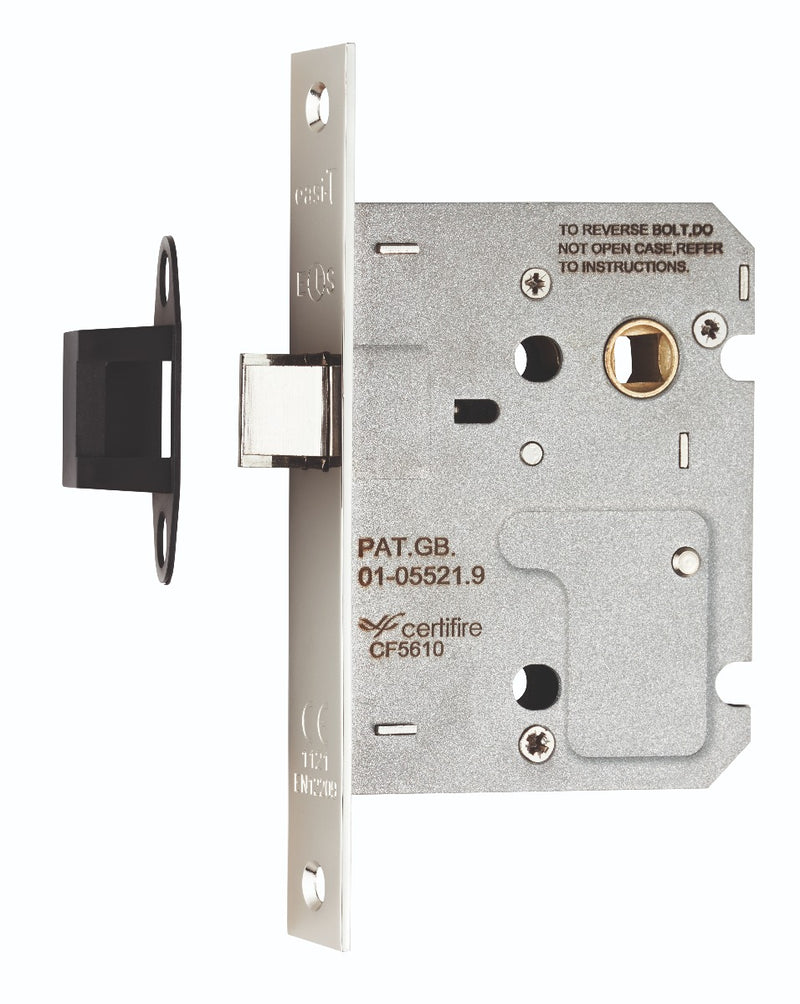 76Mm Upright Latch - Square - Nickel Plated