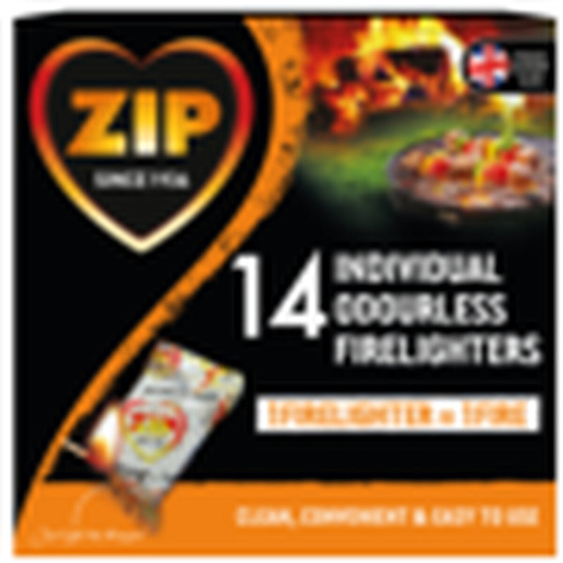Zip Fast & Clean Wrapped Firelighters Pack 14