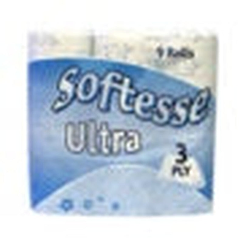 Softesse 3 Ply Ultra White Toilet Rolls 9 Pack