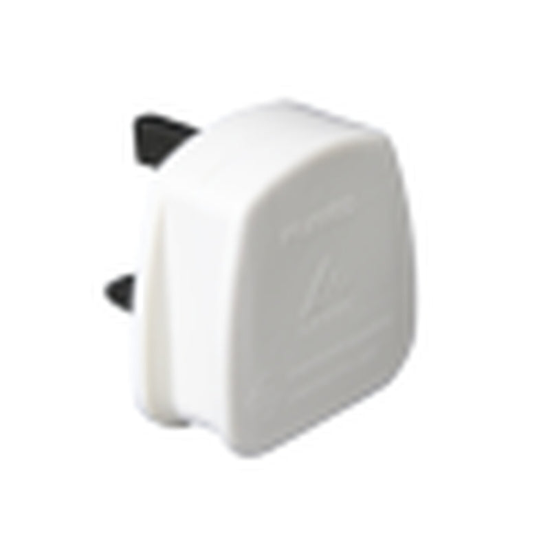 Securlec 3 Pin Nylon BS Plug White 13 Amp 250V Display Box