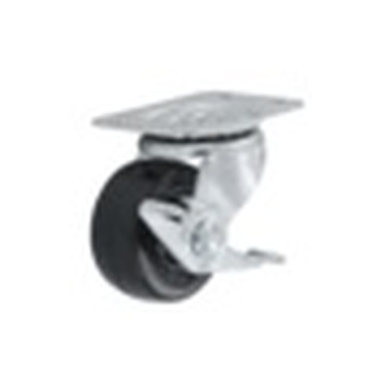 Smiths Ironmongery Swivel Castor Wheel With Brake 50mm