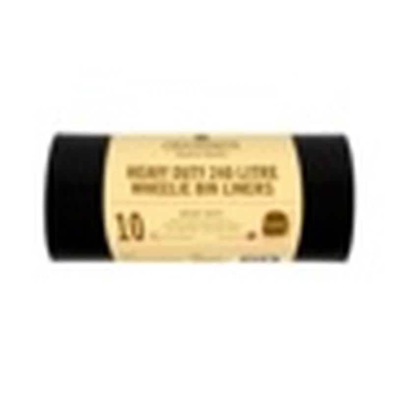 Groundsman Wheelie Bin Liners 240L Pack 10