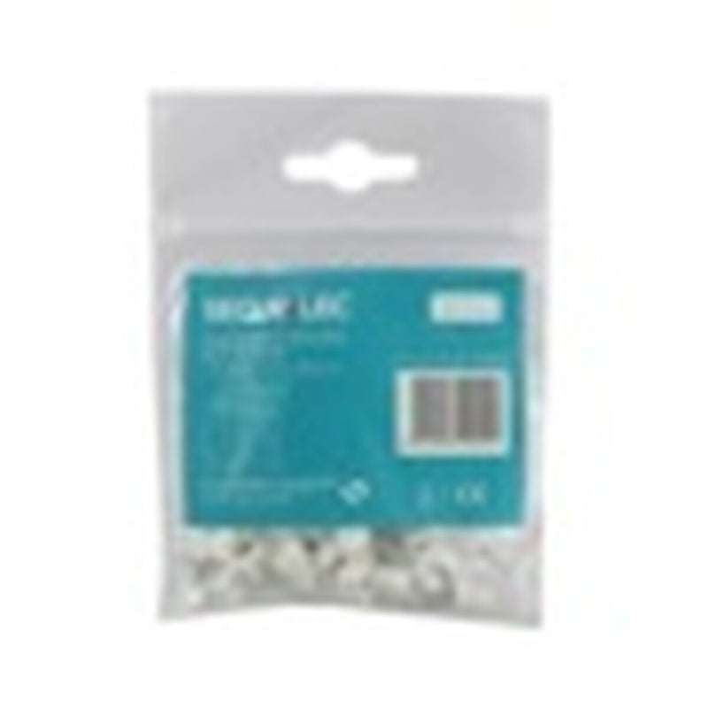 Securlec Cable Clip Round White 6mm 50 Pieces